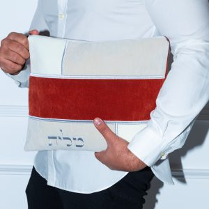 סט כיסויים דניאל דגם אימפלה מחולק צבע חמרה בז' ואבן