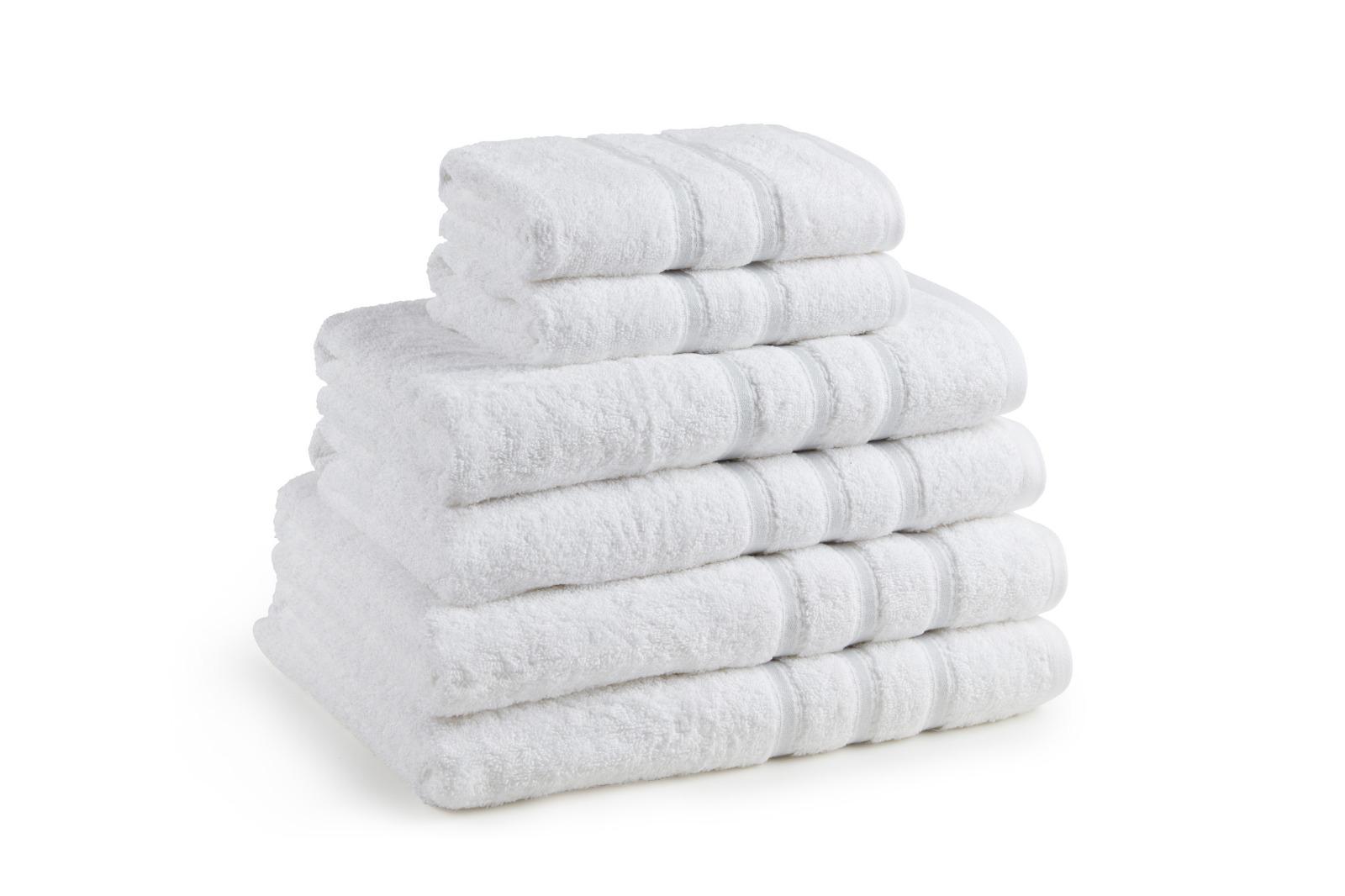 מגבת גוף לבן פס לבן