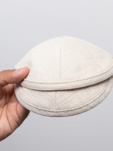 כיפת פשתן דגם דניאל צבע בז׳