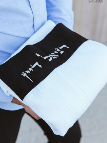 טלית Premium - דגם בית יוסף עטרה דגם אימפלה צבע שחור