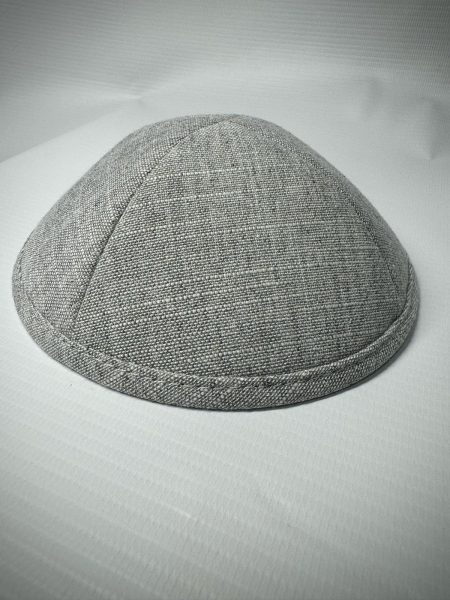 כיפת פשתן דגם דניאל צבע אפור