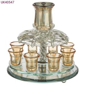 מחלק יין דגם בורא פרי הגפן צבע זהב