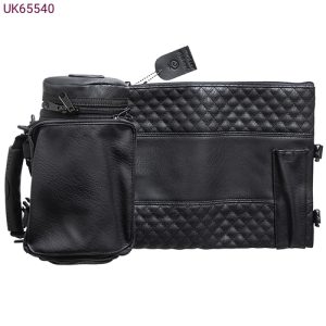 תפידנית טרמית דמוי עור דגם מעוינים צבע שחור