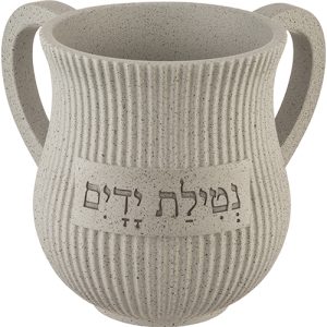 נטלה דגם פסים נטילת ידיים דמוי עץ צבע אפור