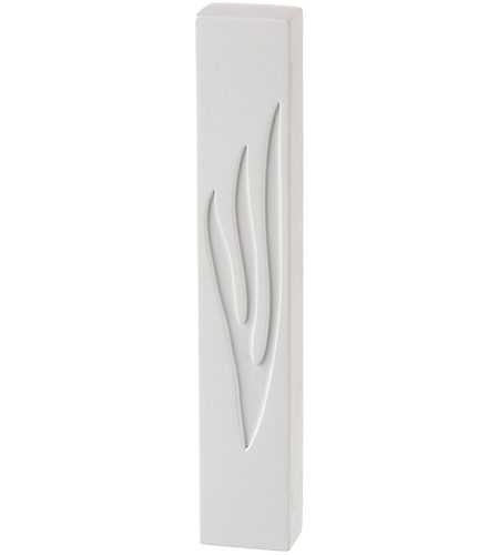 בית מזוזה מבטון דגם סמנט בטון צבע לבן