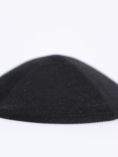 כיפת קורדרוי צבע שחור