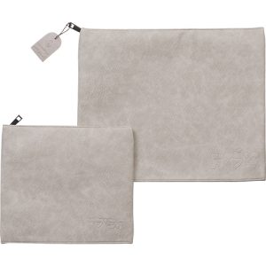 סט כיסויים דגם דמוי עור חלק צבע אבן