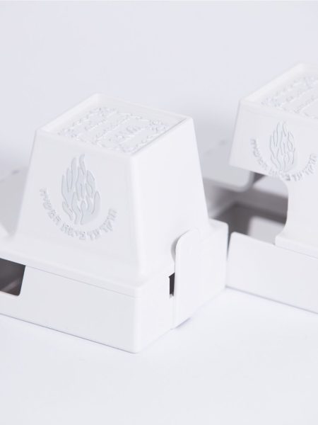 בית תפילין דגם האש שלי צבע לבן כסף