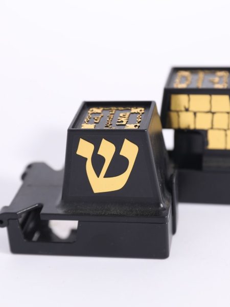 בית תפילין דגם כותל צבע שחור זהב