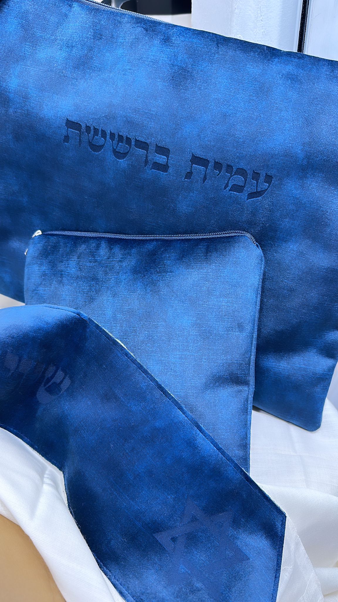 סט כיסויים דניאל דגם איטליה צבע כחול