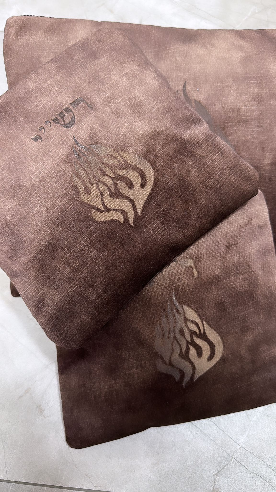 סט כיסויים דניאל דגם איטליה צבע חום שוקולד האש שלי