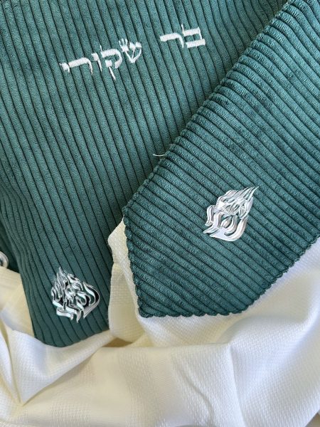 סט חתנים דניאל דגם קורדרוי דק צבע ירוק האש שלי