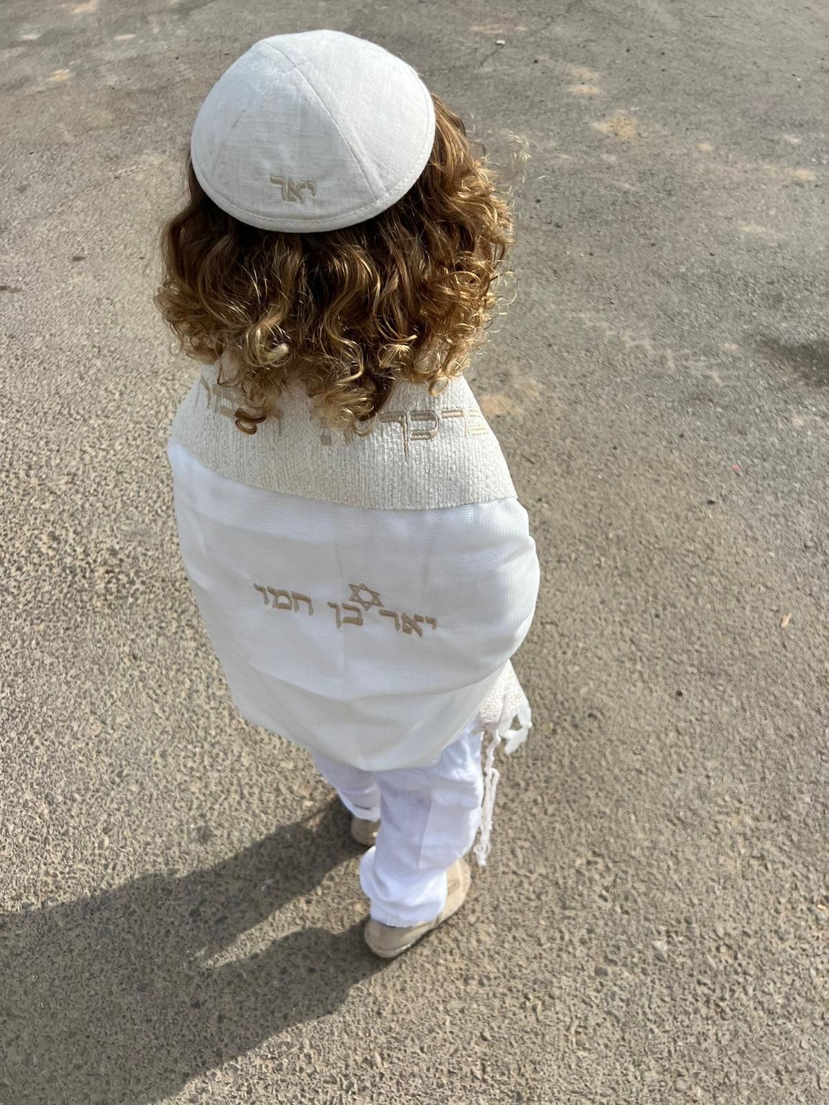 סט חלאקה פרימיום דגם בוקלה צבע לבן בז'