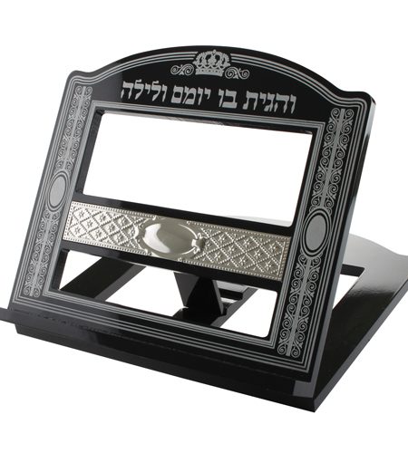 סטנדר עץ מהגוני דגם מתכת פנינה