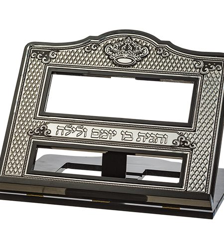 סטנדר עץ מהגוני דגם פלקטה כסף