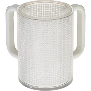 נטלה אקרילית דגם פנינים צבע לבן