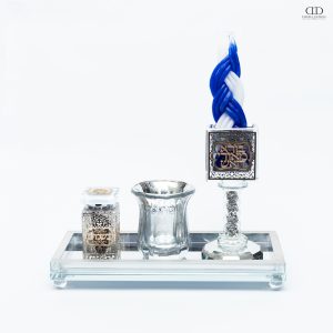 סט הבדלה דגם פלקטה מרובע