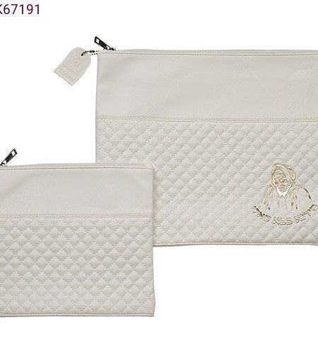 סט כיסויים דגם בבא סאלי צבע לבן זהב