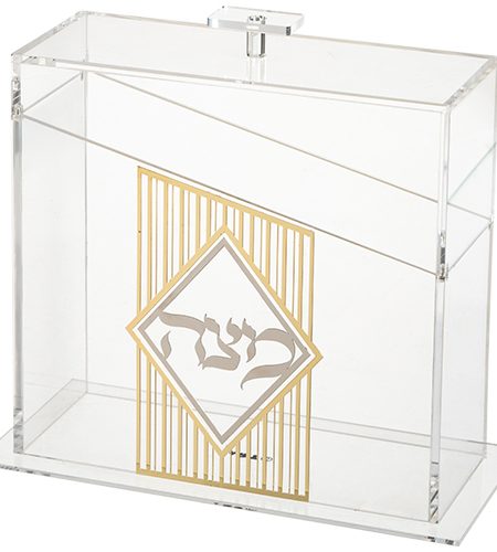 כלי למצות מפרספקט דגם פלקטה פסים צבע זהב