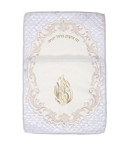 כרית לברית מהודרת קטיפה דגם האש שלי צבע זהב