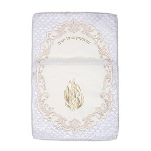 כרית לברית מהודרת קטיפה דגם האש שלי צבע זהב