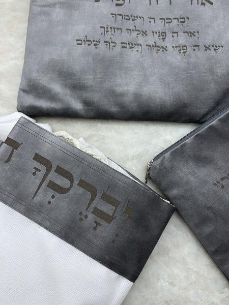 סט חתנים דניאל מלא דגם איטליה מגן דוד צבע אפור