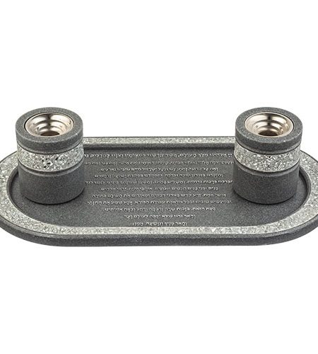 סט הדלקת נרות מהודר צבע אפור