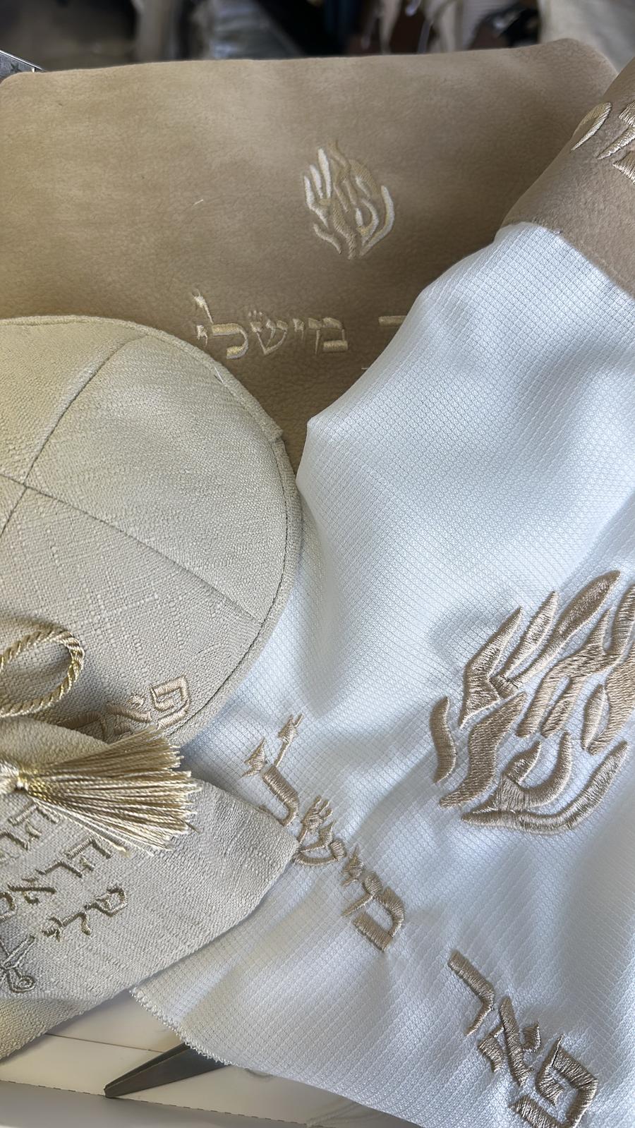 סט חלאקה פרימיום דגם אימפלה צבע בז׳ האש שלי