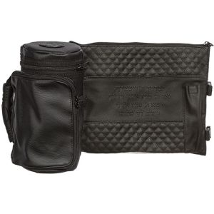 תפידנית טרמית דמוי עור דגם מעוינים "יברכך" צבע שחור