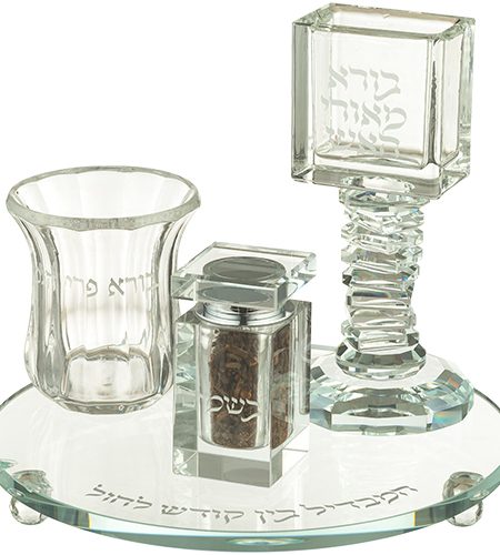 סט הבדלה דגם עגול שקוף