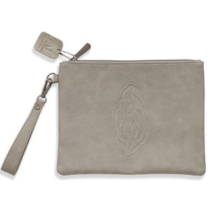 תיק תפילין קלאץ' דמוי עור דגם האש שלי צבע אבן