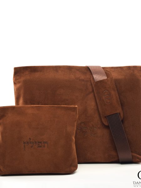 תיק Daniel עור אמיתי דגם עור הפוך צבע קאמל