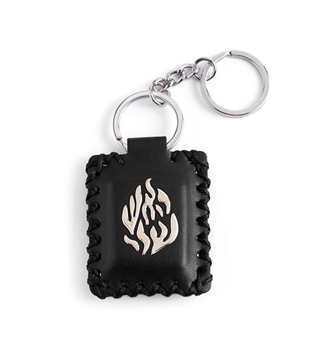 מחזיק מפתחות תהילים דגם האש שלי צבע שחור זהב