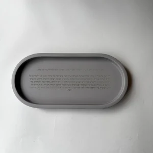 מגש הדלקת נרות מבטון צבע אפור