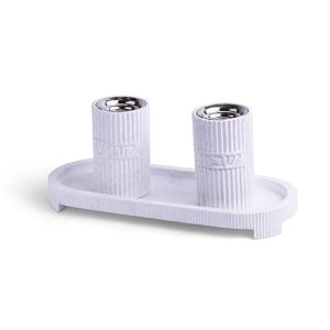 סט הדלקת נרות דגם פסים צבע לבן